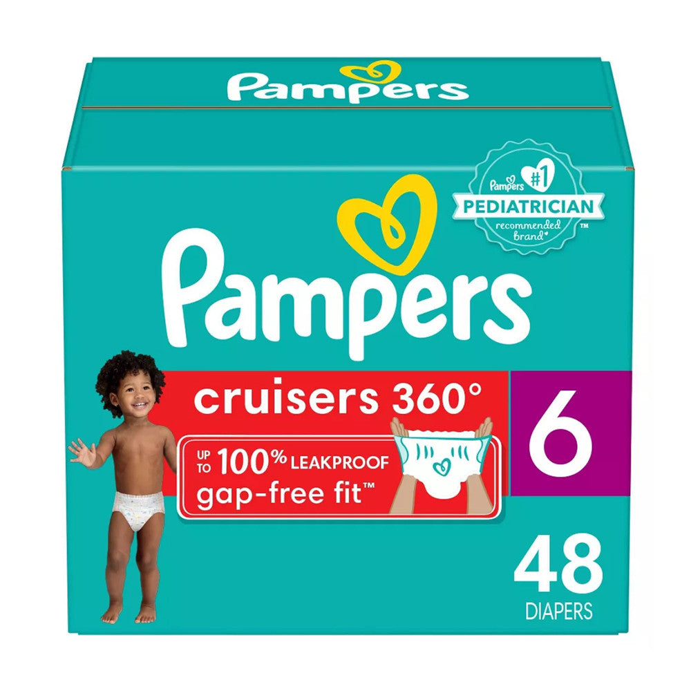 Pampers Cruisers 360 Diapers Size 6, 48 Ea